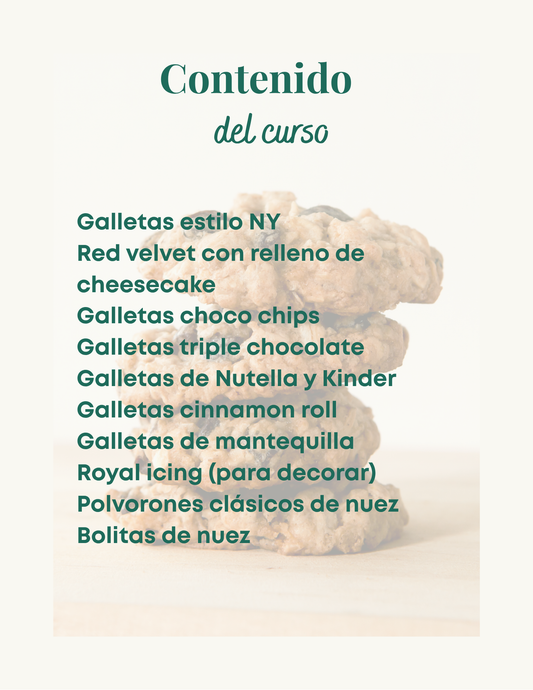 Curso online: Todo sobre galletas